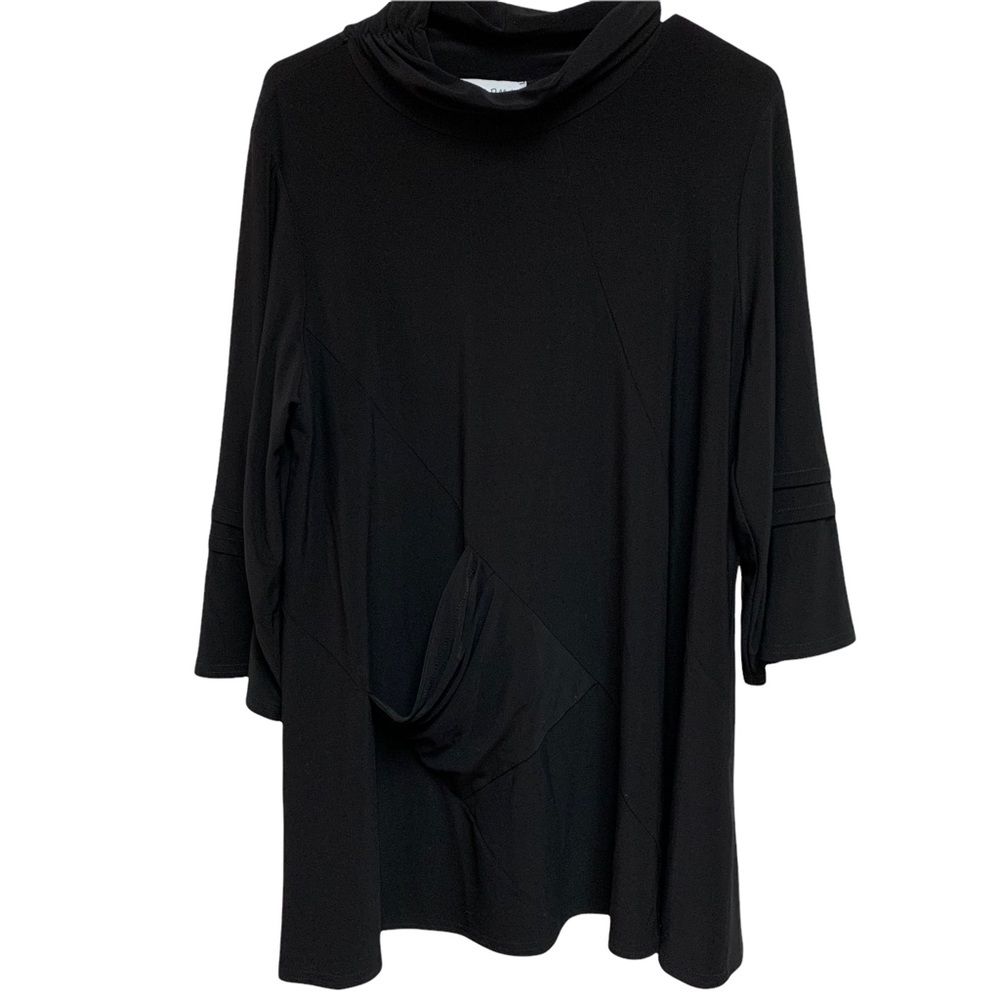 Joseph Ribkoff Mock Neck Tunic Black Sz 10